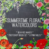 Summer Floral Watercolor Kit