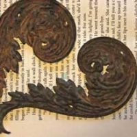 craft technique with rusty scrolls photo