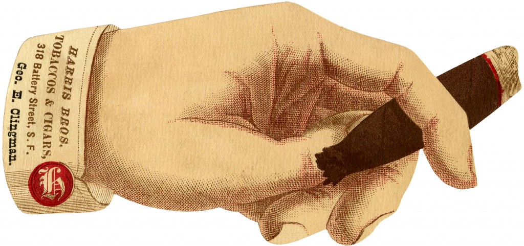 Vintage Hand with Cigar Ad