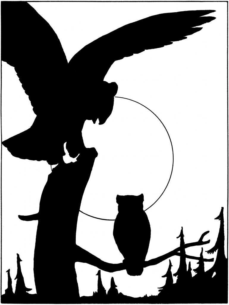 Vintage Owl Silhouette