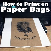 How to print on paper bags with a printer