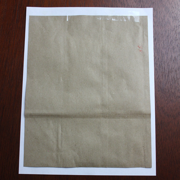 Printing on large brown paper bags