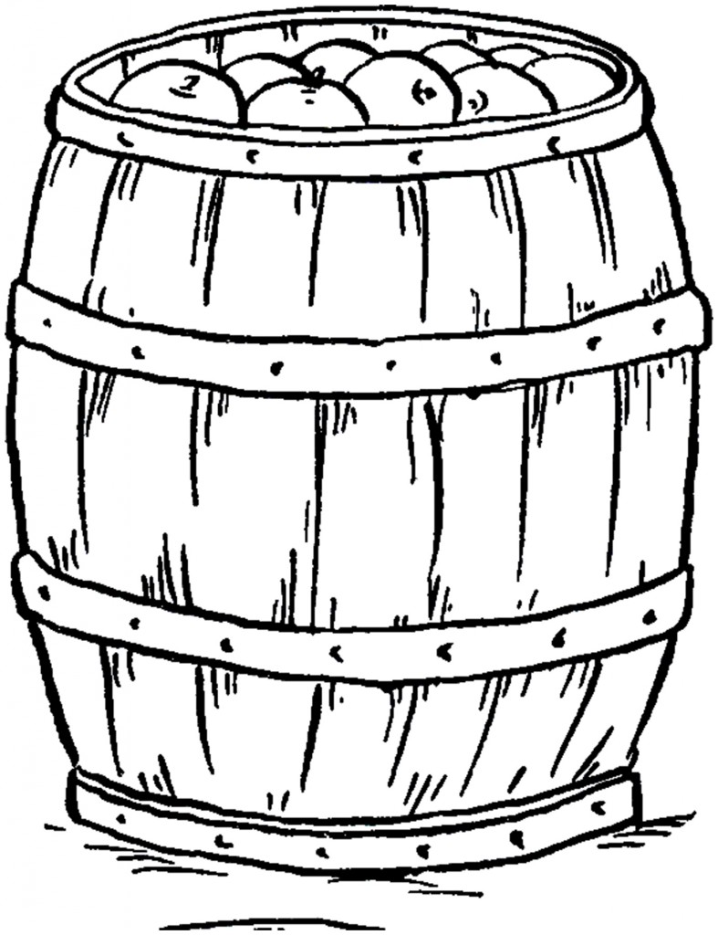 Vintage Apple Barrel Image