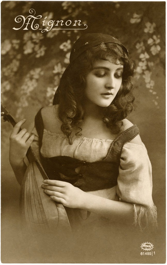 Vintage Gypsy Postcard Image