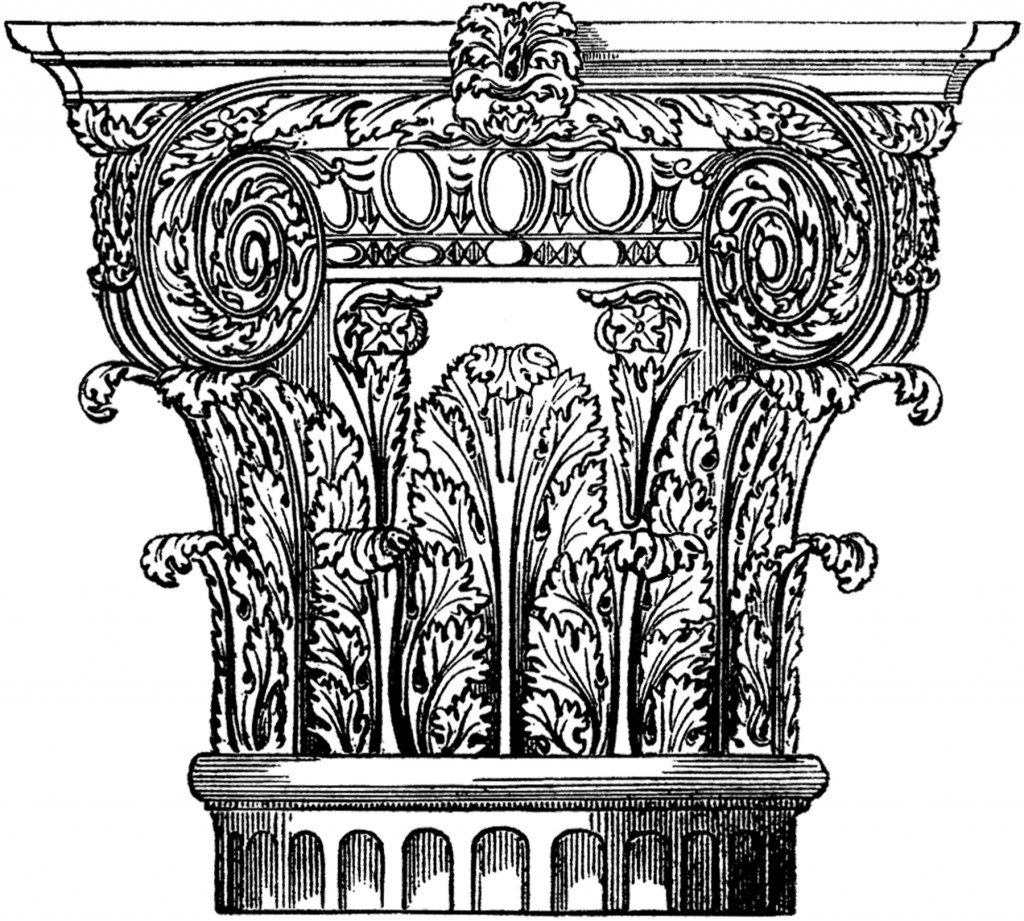 Architectural Vintage Column Image