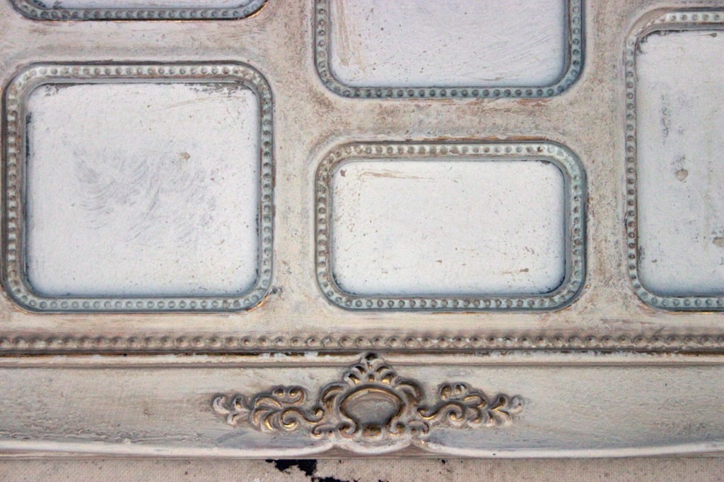 Shimmery Antiqued Paint Effects After Second Frame Detail