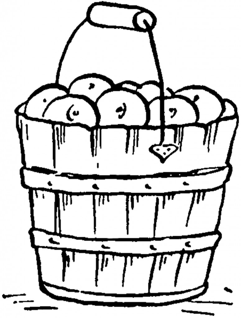 Vintage Apple Bucket Image