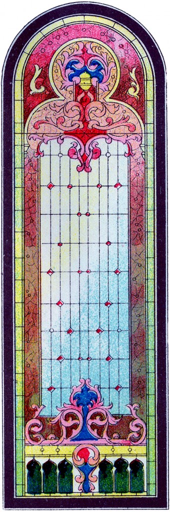 Stained Glass Church Window Clipart