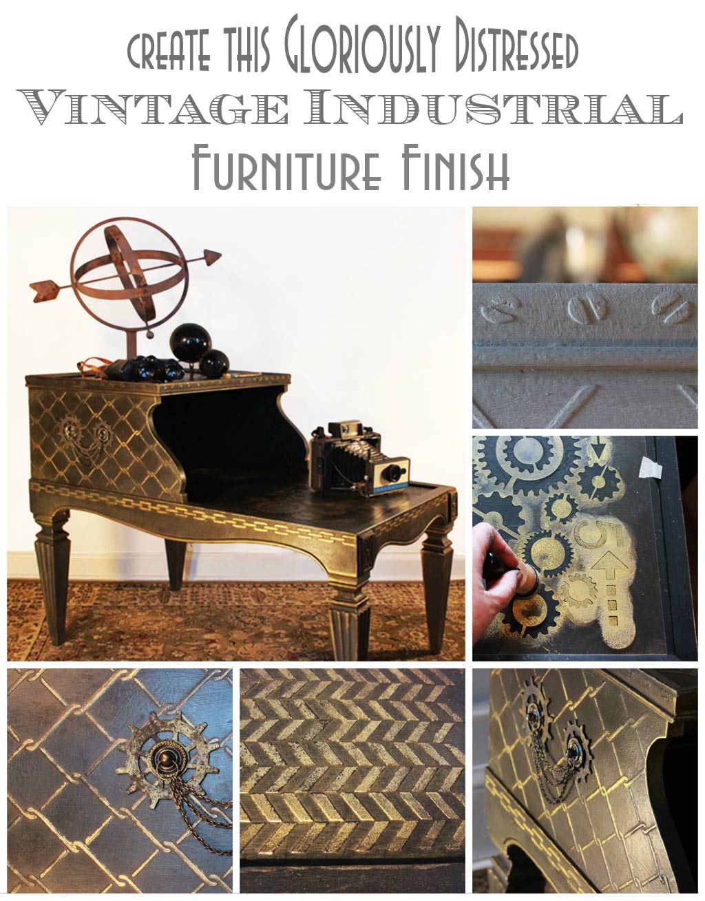 Restyling in stile Industrial con la Vintage effetto Industrial - TUTORIAL  - vintagepaint