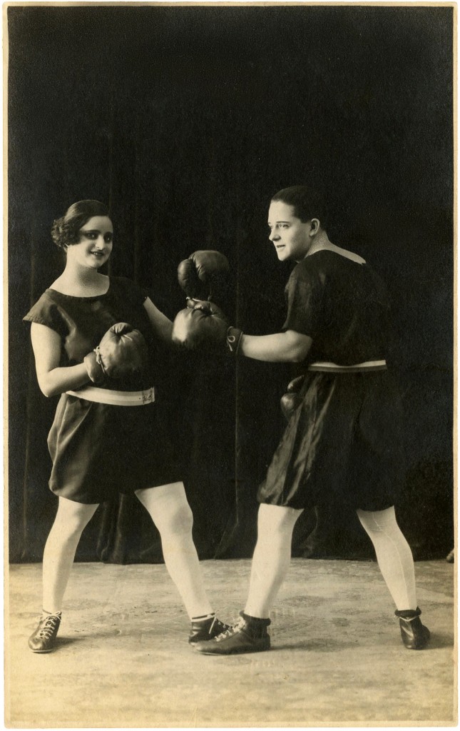 Man and Woman Boxing Photo