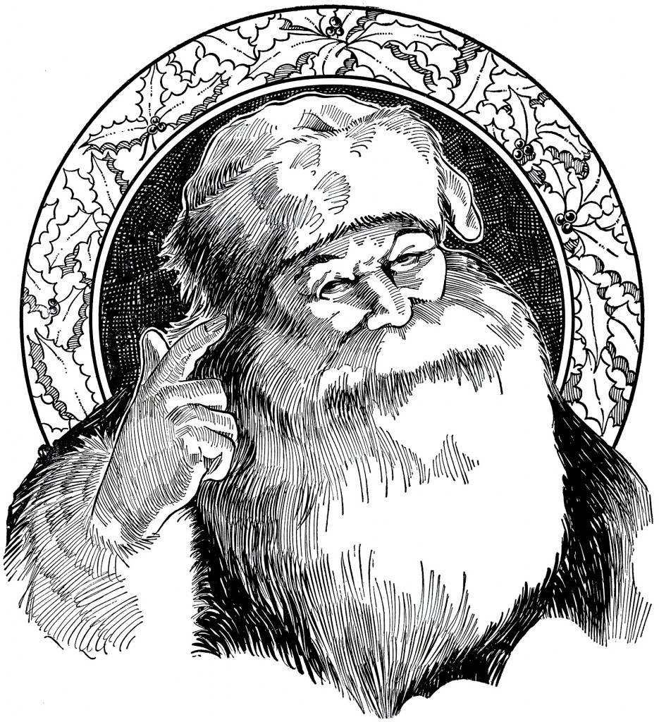 Vintage Santa Illustration