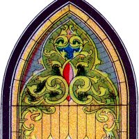 vintage Stained Glass Clipart