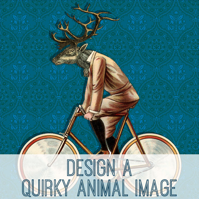 Design a quirky animal image