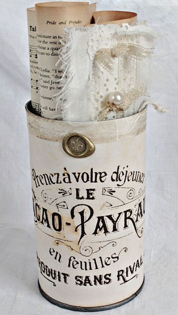 French decorated can