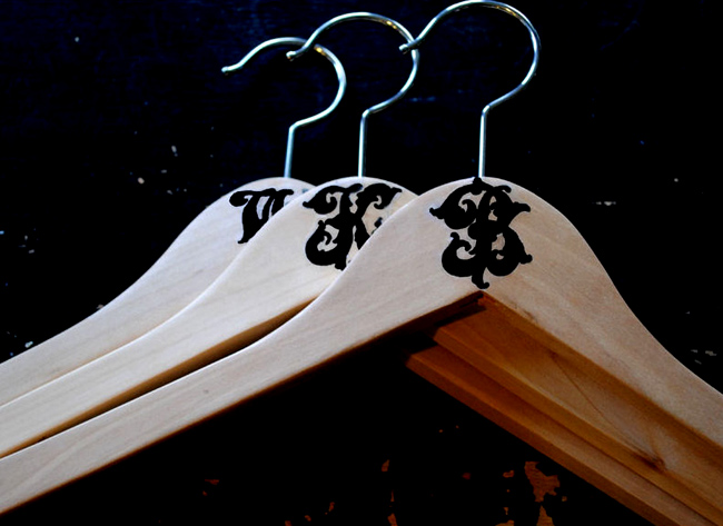 Monogrammed hangers