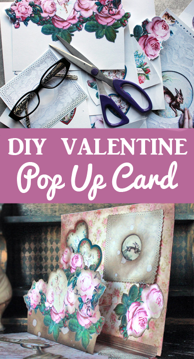 Big Scrapbook with pop up cards, valentine special