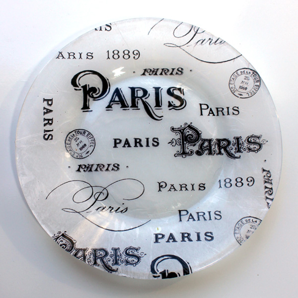 Decoupage decorative plate