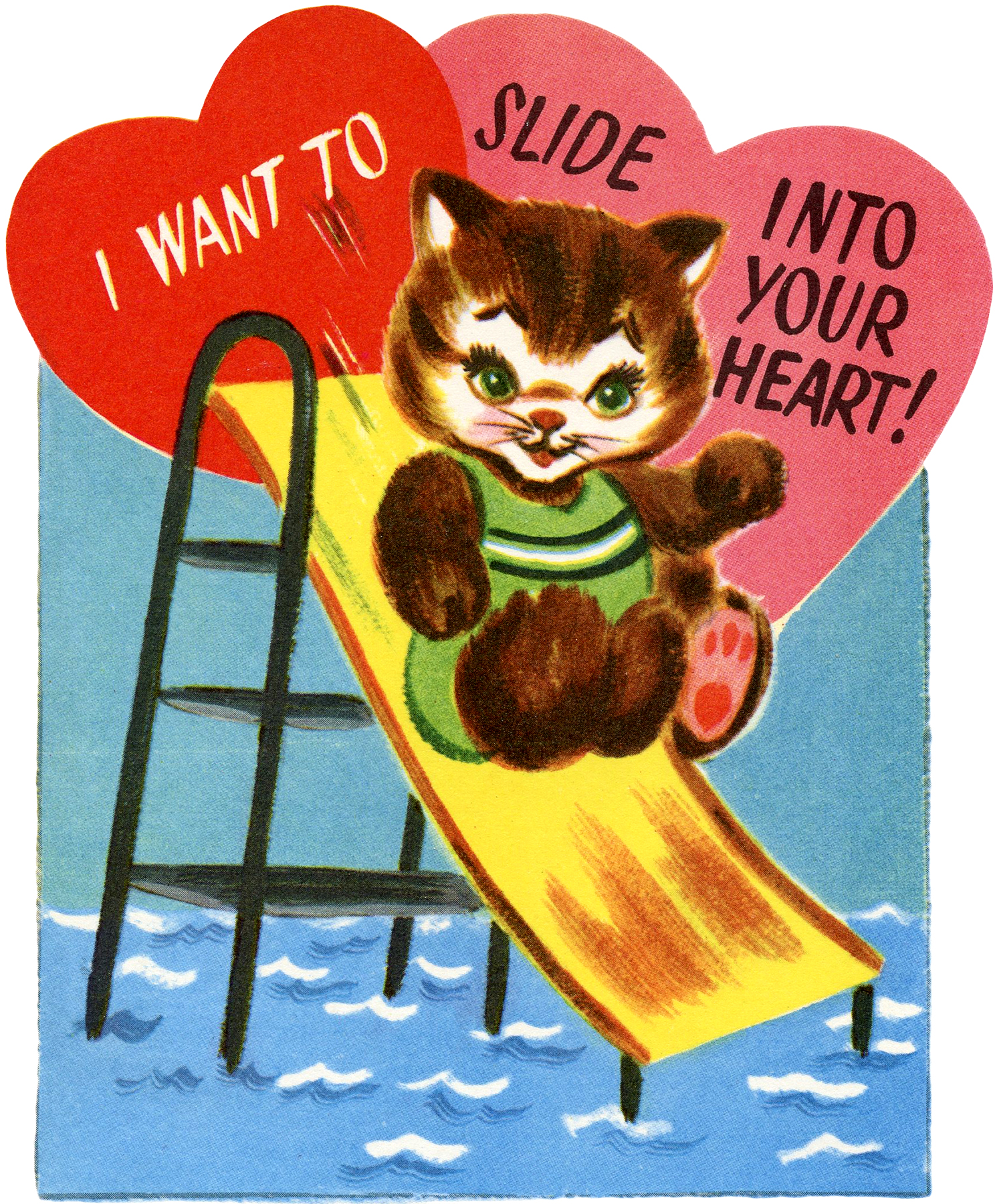 14 Retro Valentine Cards! - The Graphics Fairy