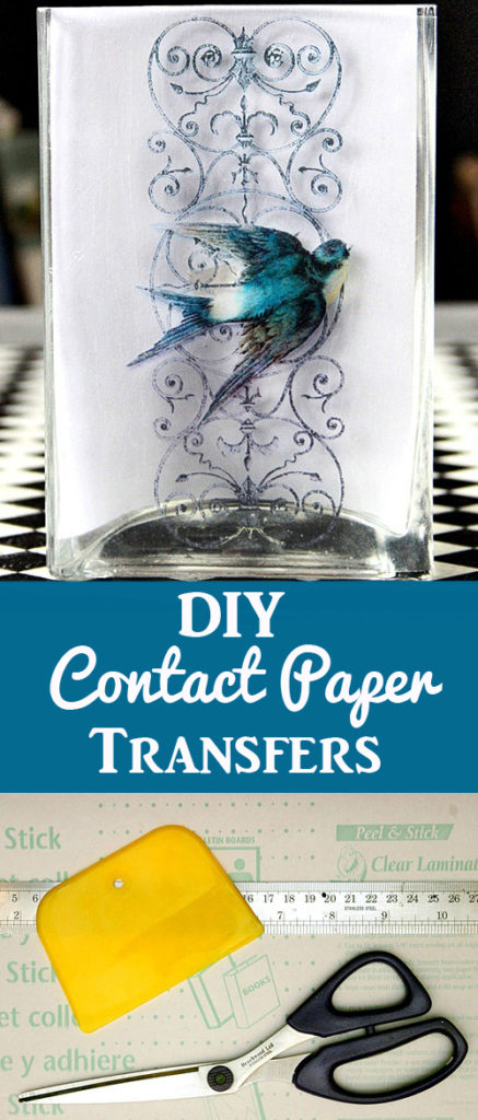 DIY Clear Contact Paper Transfers