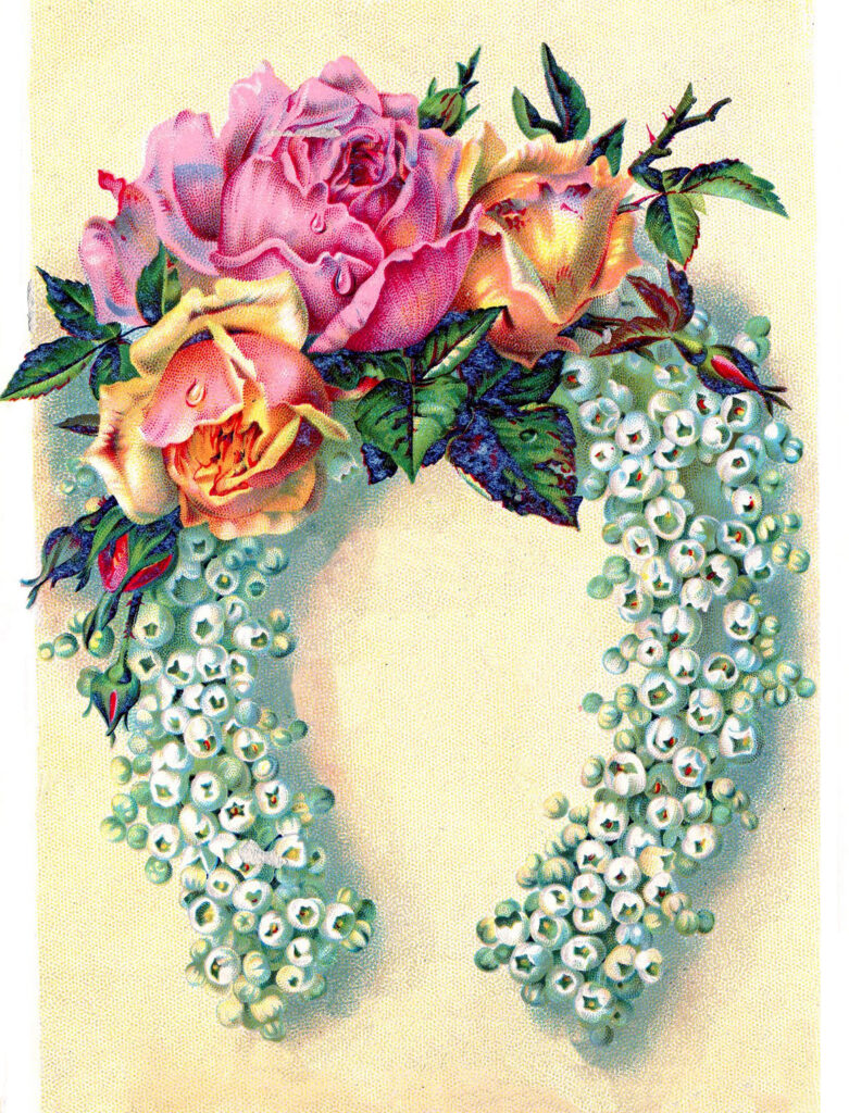Floral Horseshoe Graphic