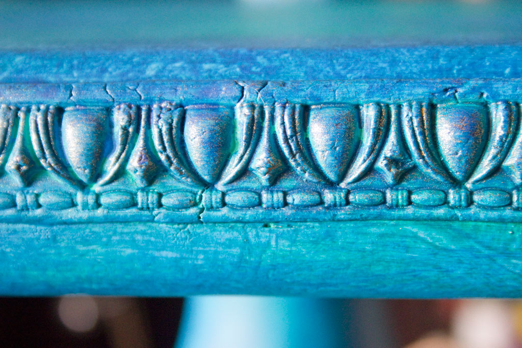 Close Up Aka Macro Shot of Blue Construction Paper. Stock Photo