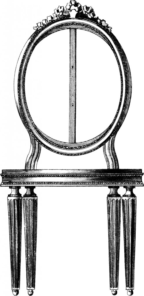 Oval Back French Chair Image