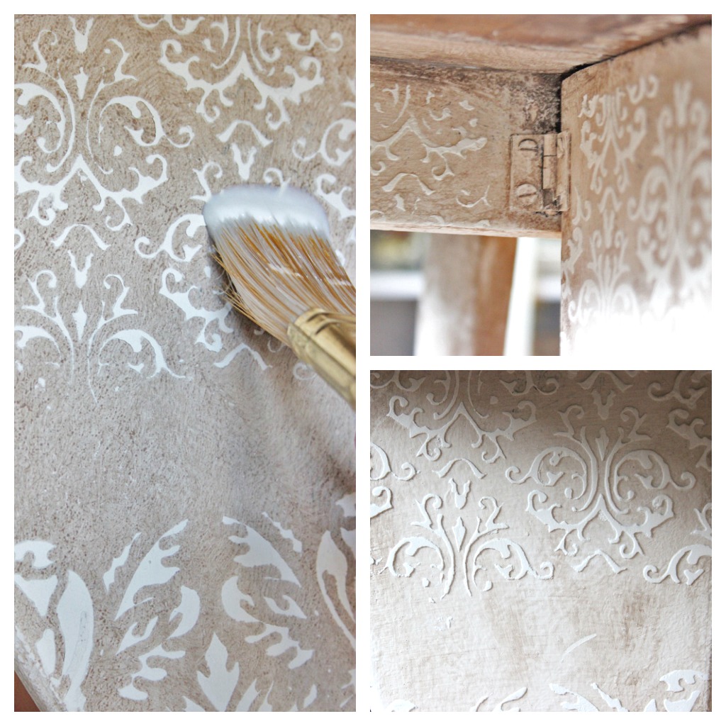 How to Stencil: Create a DIY Raised Carved Wood Effect with Stencils