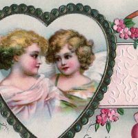 cherubs in heart valentine image