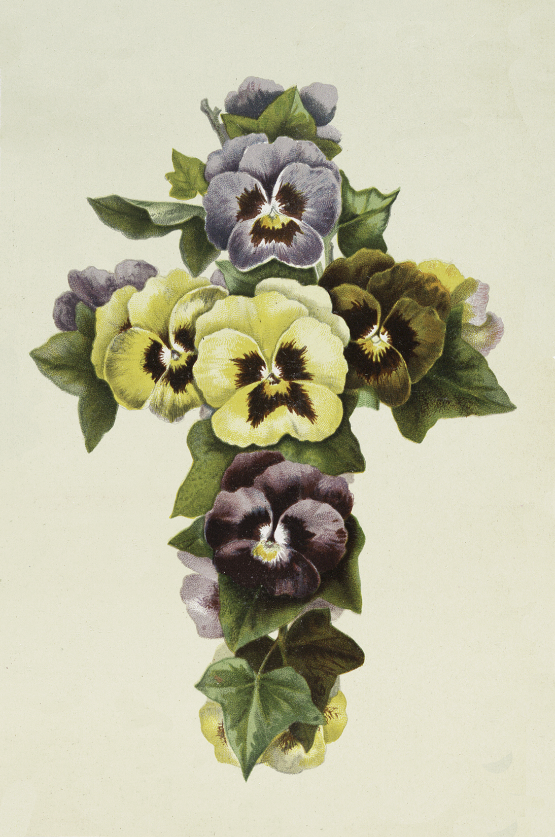 Easter Pansy Cross Image - Beautiful! - The Graphics Fairy1094 x 1650