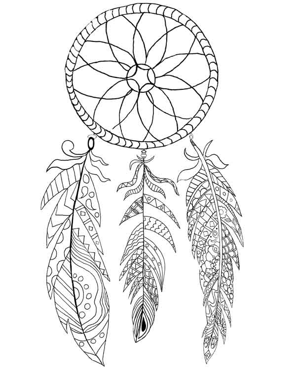 Dreamcatchers: Adult Coloring Books For Women Featuring Beautiful - Victoria