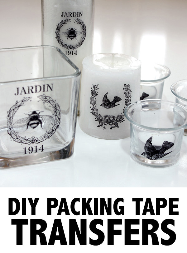 DIY Packing Tape Transfers