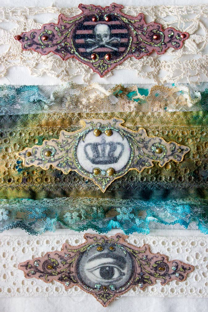 Fabric cough with crown