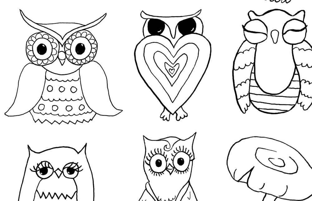 Girl Owls Coloring Pages - Free & Printable!