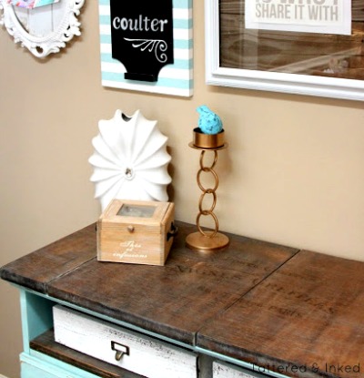 Vintage Cabinet Makeover - The Graphics Fairy