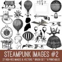 steampunk images with balloons