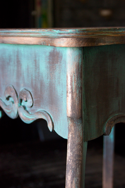 How to Paint a Patina Finish with Chalk Paints