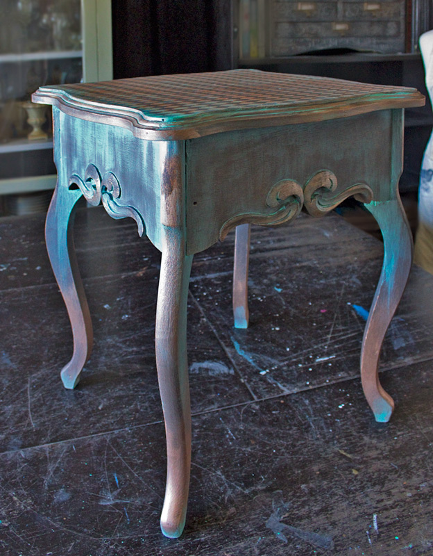 22 Create-an-Aged-Copper-Finish-Oak-Table-Top-Final