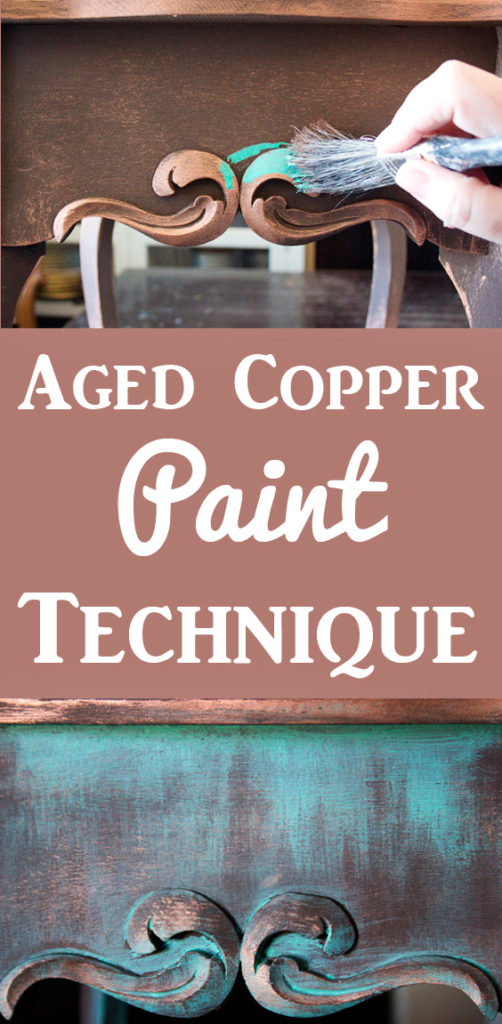 Easy Faux Hammered Copper Paint Technique