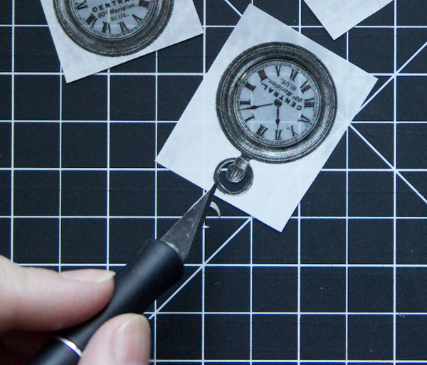 Cutting out clock