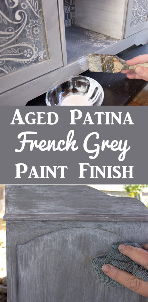 French Grey Aged Patina Paint Finish