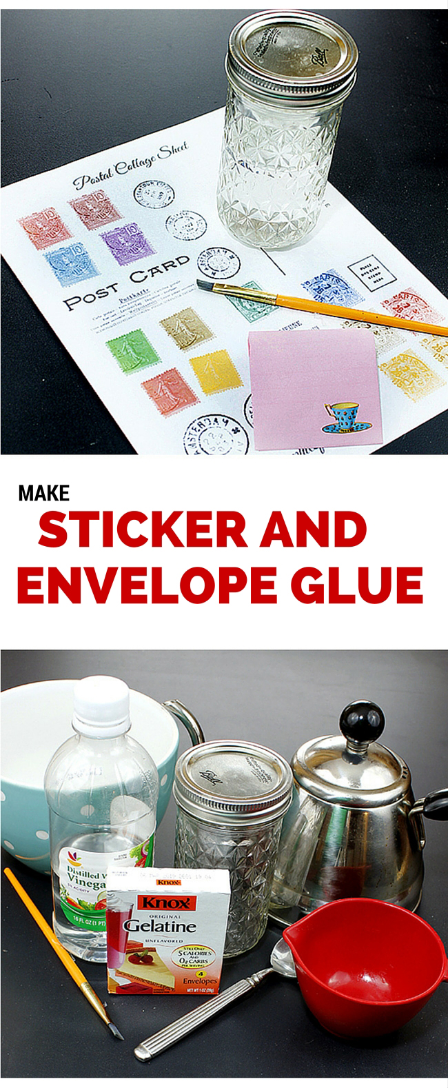 How to Make Envelope & Sticker Glue