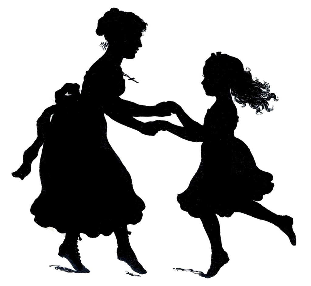 Mother Daughter Silhouette