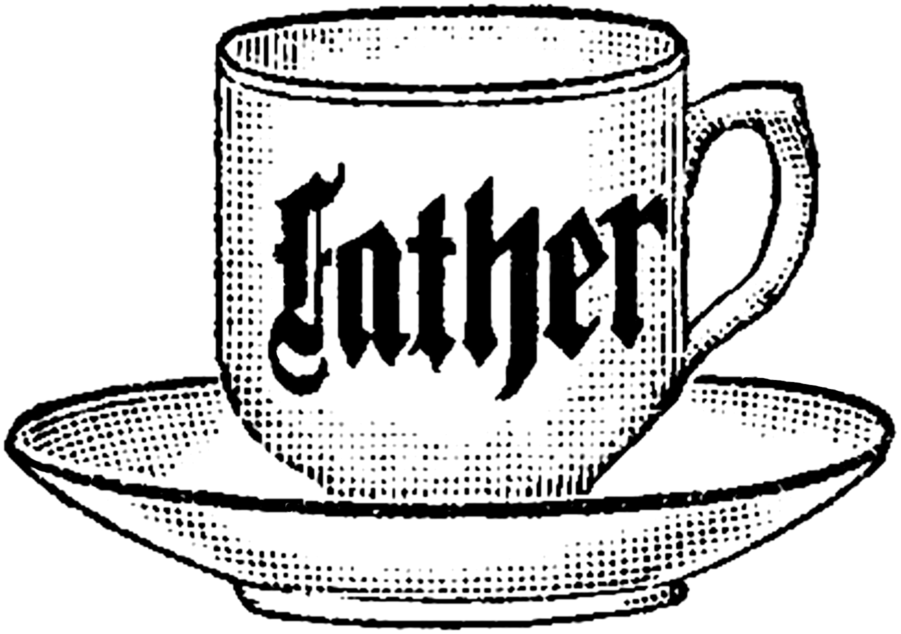 Vintage Father Teacup Image