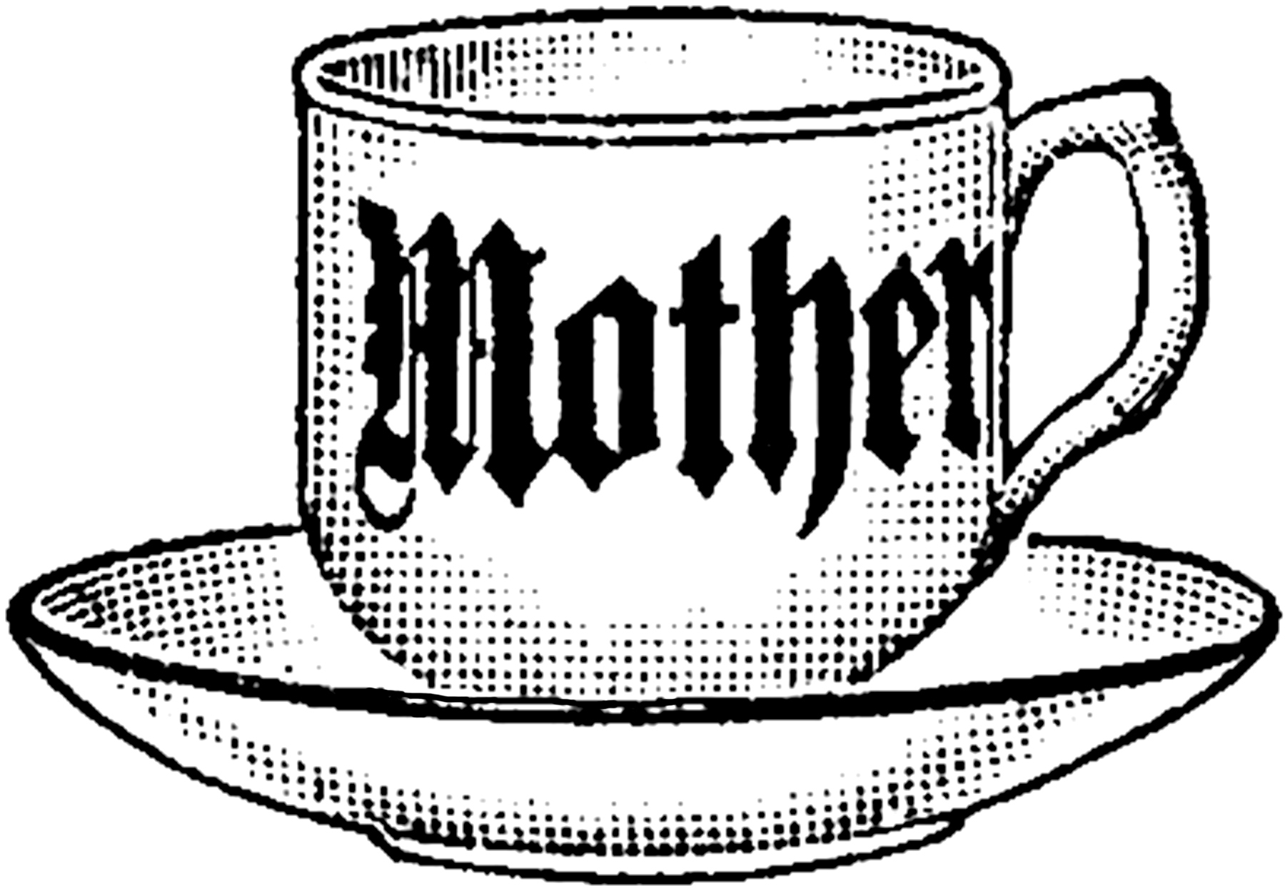 Vintage Mother Teacup Image