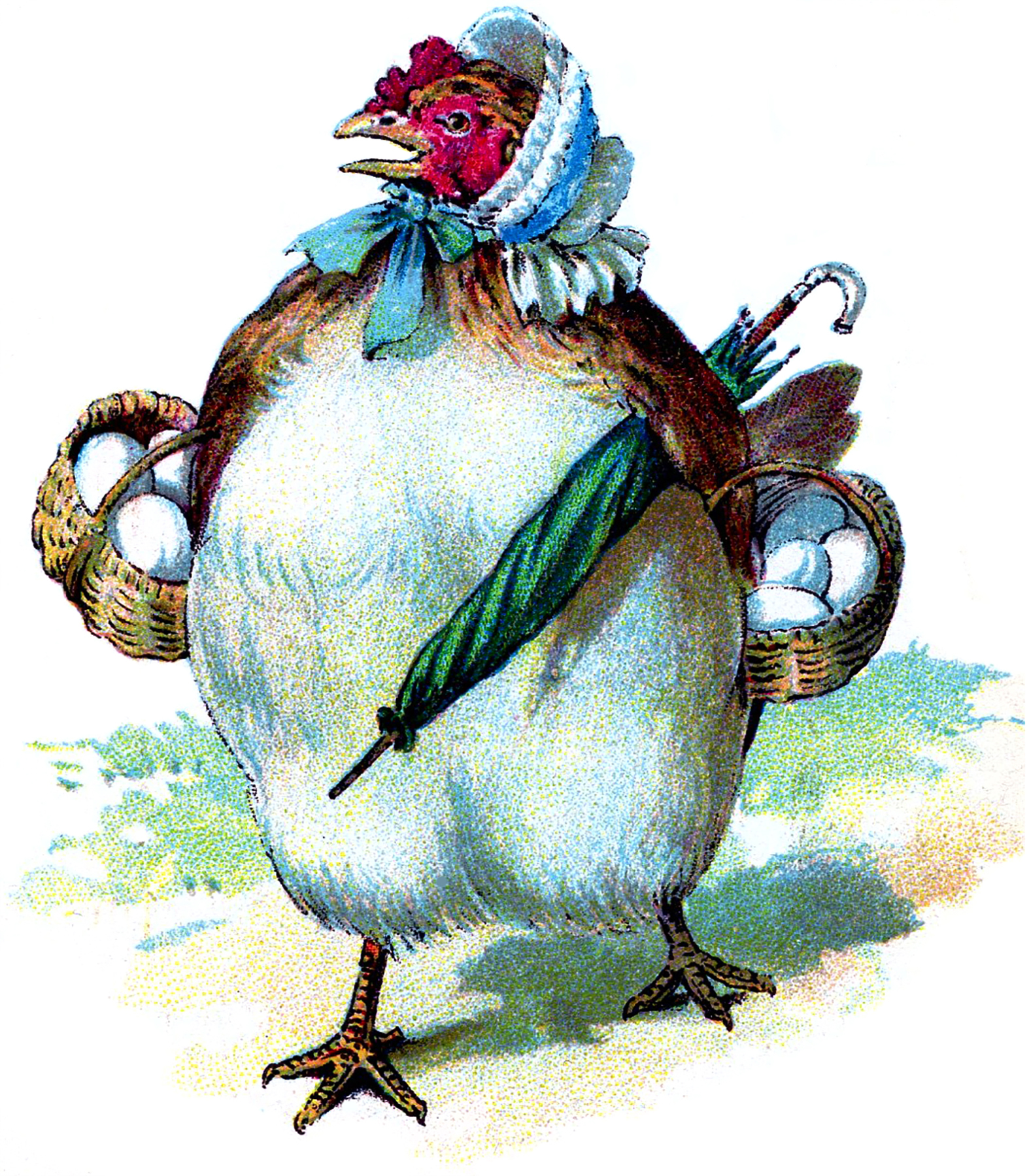 vintage chicken clip art