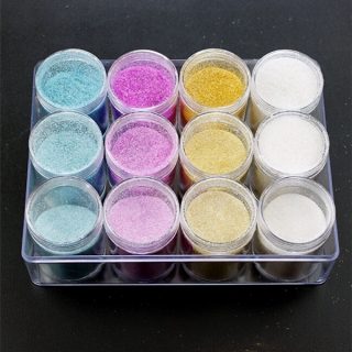 colored glitter craft photo