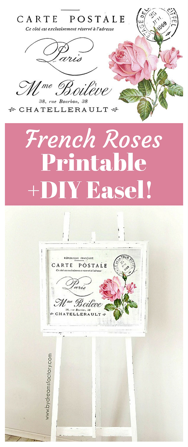 Shabby French Roses Furniture Transfer