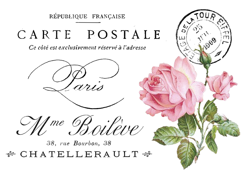 French roses Furniture transfer
