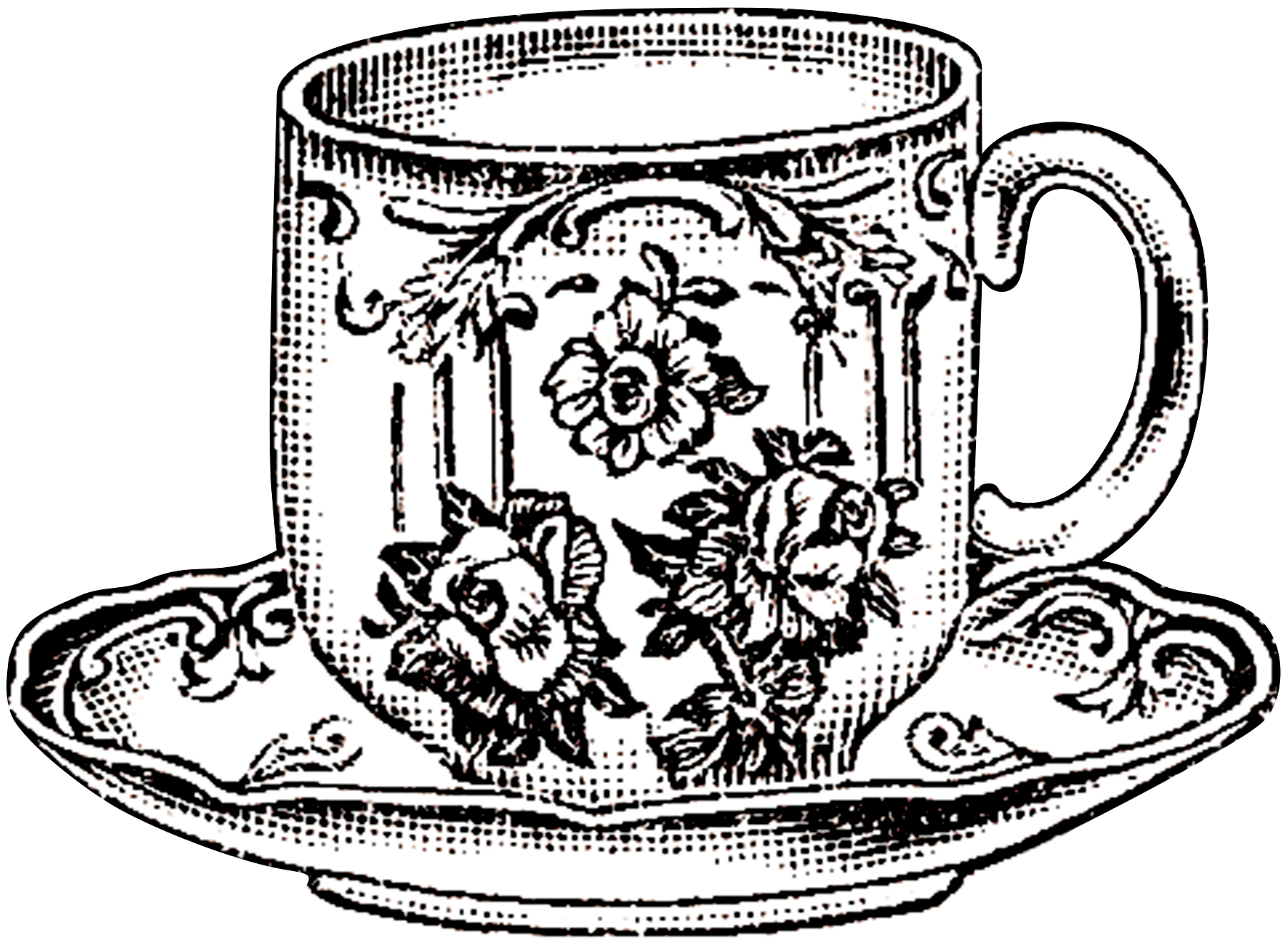 Vintage Floral Teacup Picture