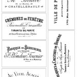 French Typography Labels